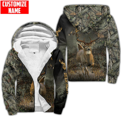 Hunter Camo Personalized Name 3D Over Printed Hoodie