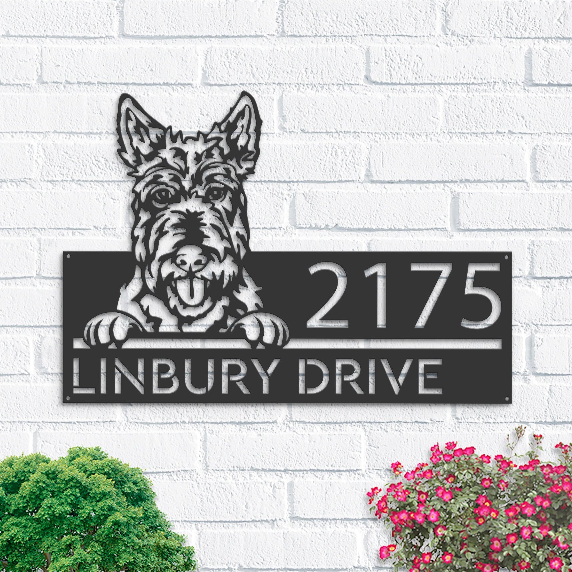 Jack Russell Terrier Address Sign, Dog Address Sign, Jack Russell Terrier, Address Sign, Metal Address Sign, Yard Marker, Home Address 2024