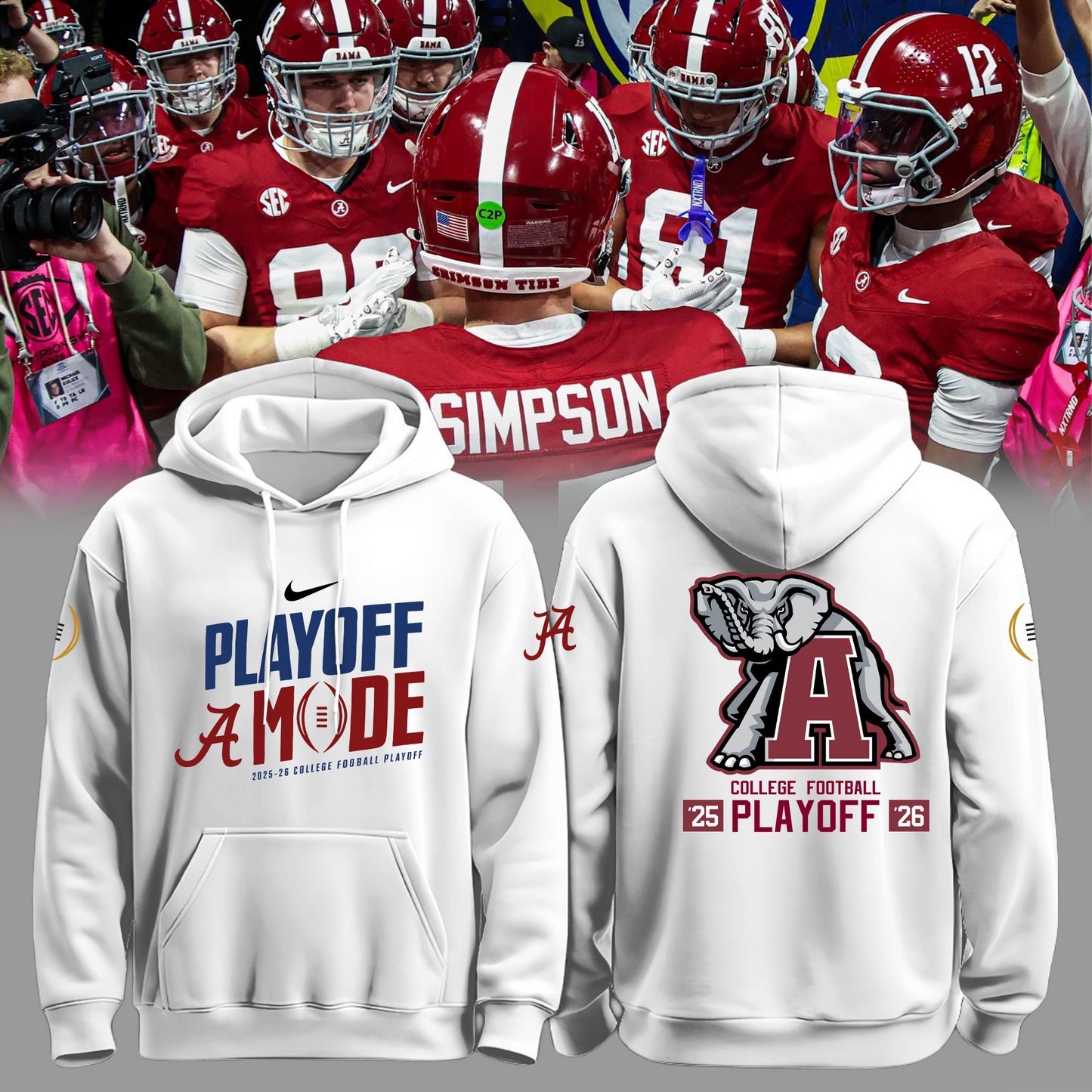 Alabama Football 2025-26 College Football Playoff Limited Edition Hoodie