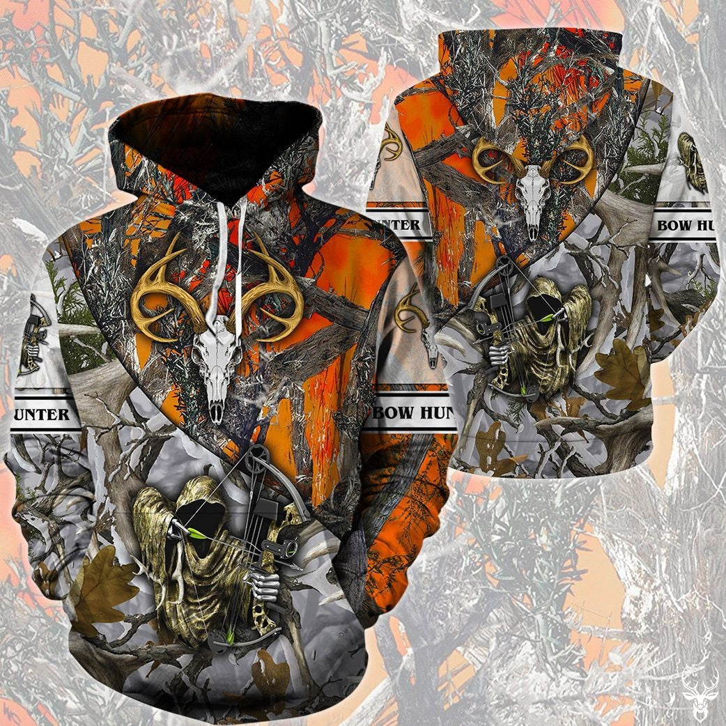 Deer Hunting 3D Over Printed Hoodie And Leggings