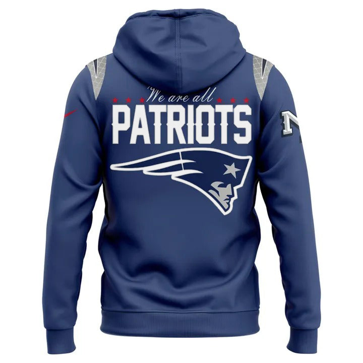 .New England Patriots 2025 Rivalries Nor'Easter Storm Blue Hoodie | KK27