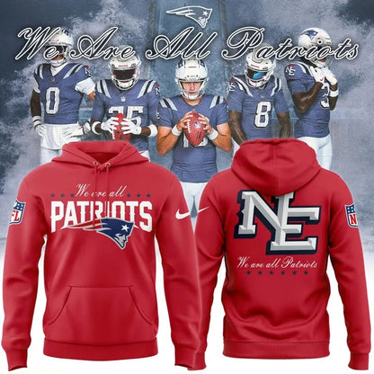 .New England Patriots 2025 Rivalries Nor'Easter Storm Blue Hoodie | NA27