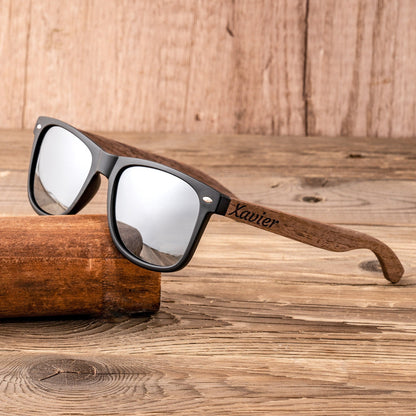 Personalized Walnut Wood Wooden, Groomsman Sunglasses, Gifts For Groomsmen, Bachelor Party Gift, Wedding Gift For Guys, Groomsmen Proposal