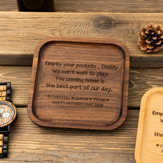 Valet Tray for Dad, Father's Day Gift, New Dad Gifts, Catch All Table Tray, Coming Home is the Best Part of my day, Valet Tray, Key Tray
