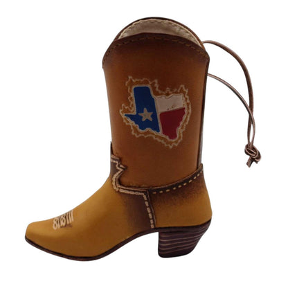 Genuine Handmade Leather Cowboy Boot Home Decor /Texas map/Decoration/Home decor/Rodeo gift/Ornament