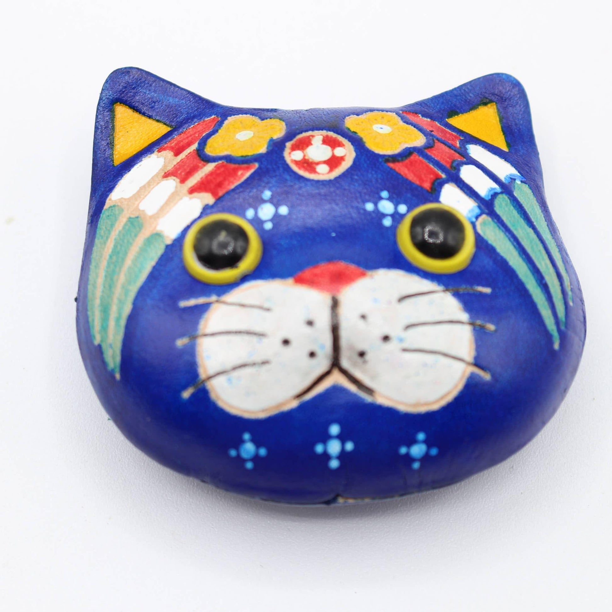 Handmade leather cat kitty magnets refrigerator 12 pcs  per set birthday gifts