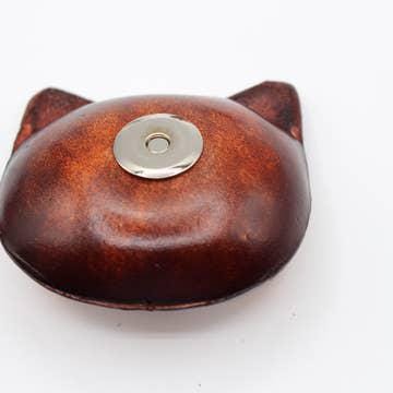 Handmade leather cat kitty magnets refrigerator 12 pcs  per set birthday gifts