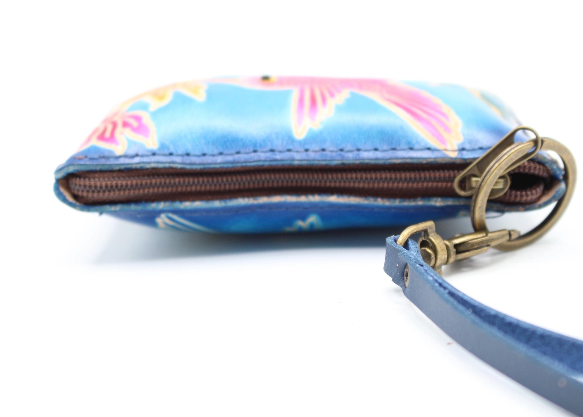 Handmade genuine leather dragonfly  coin purse / wallet / mini wallet, card holder / coin bag