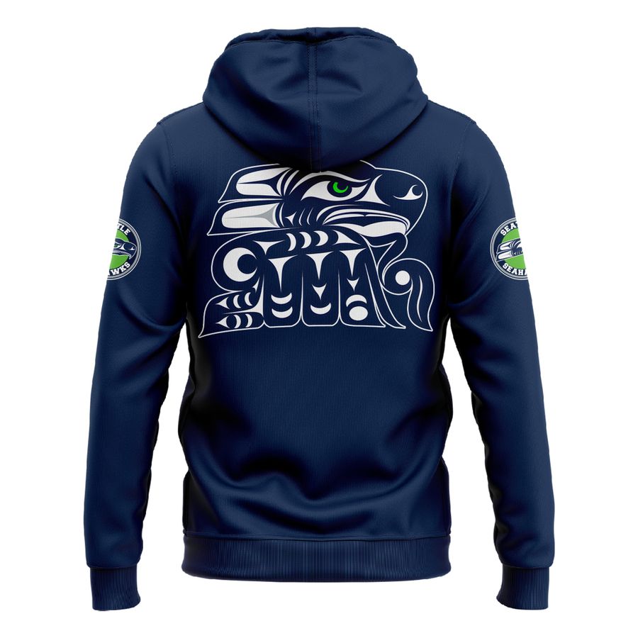 Seattle Seahawks Indigenous Art Hoodie, Indigenous Peoples' Day, Nativ ...