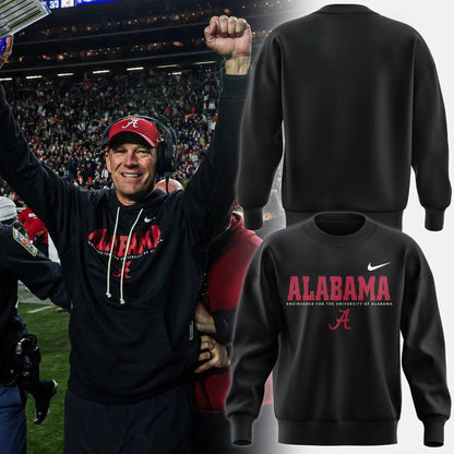 Alabama Sideline Sweatshirt, Alabama Crimson Tide Shirt Black, NCAA College Football Fan Gift