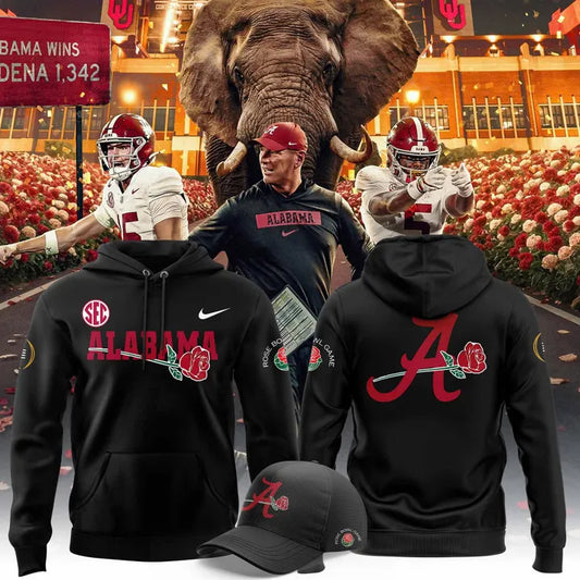 Alabama Crimson Tide 2026 Rose Bowl Game Hoodie | LZ42