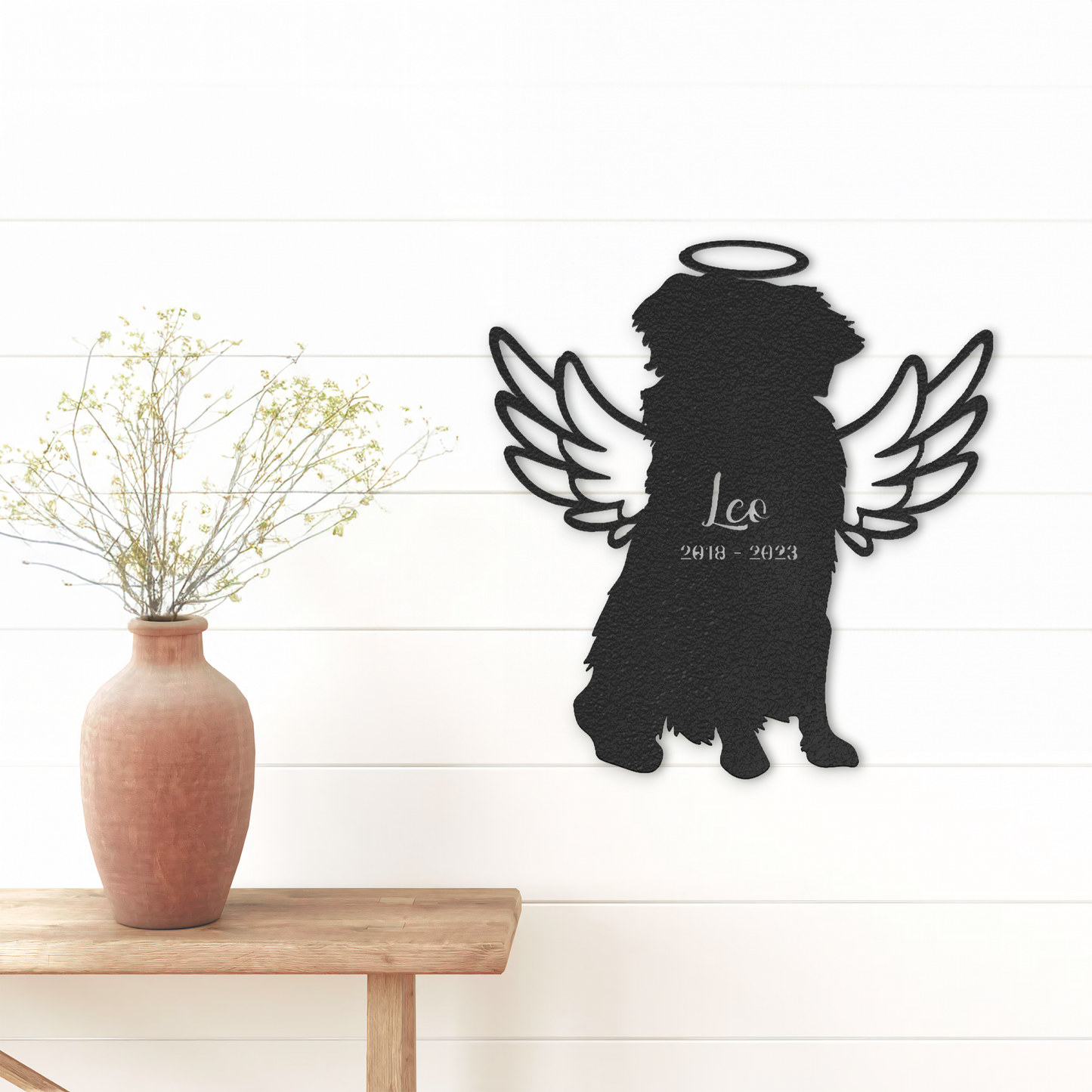 Shepherd Dog Memorial Gift, Dog Angel Wings Halo, Dog Loss Gift, Pet Loss Sympathy Gift