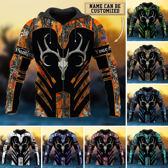 Personalized Awesome Deer Hunting Hoodie 3D HU27