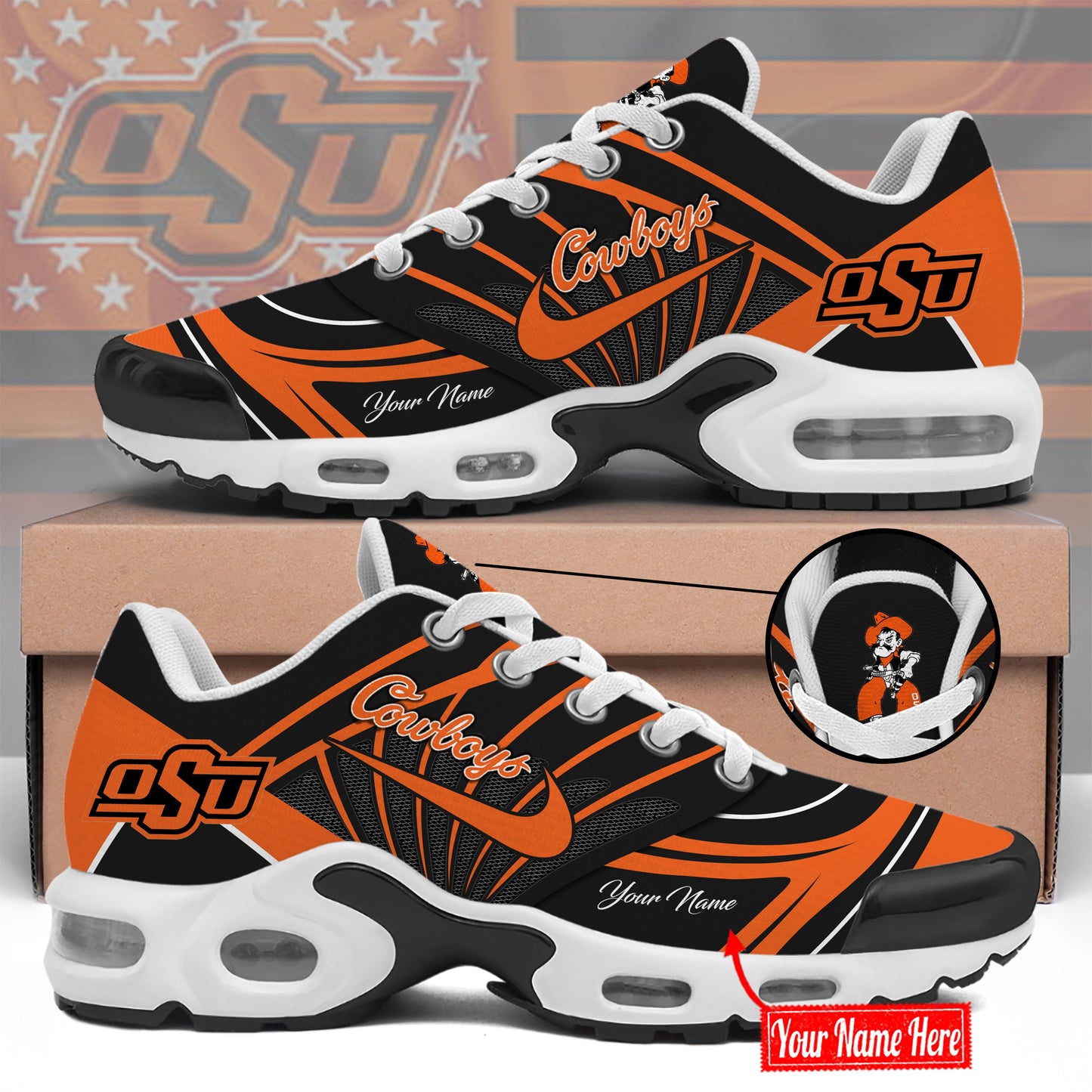 Limited Edition Oklahoma State Cowboys New Shoes