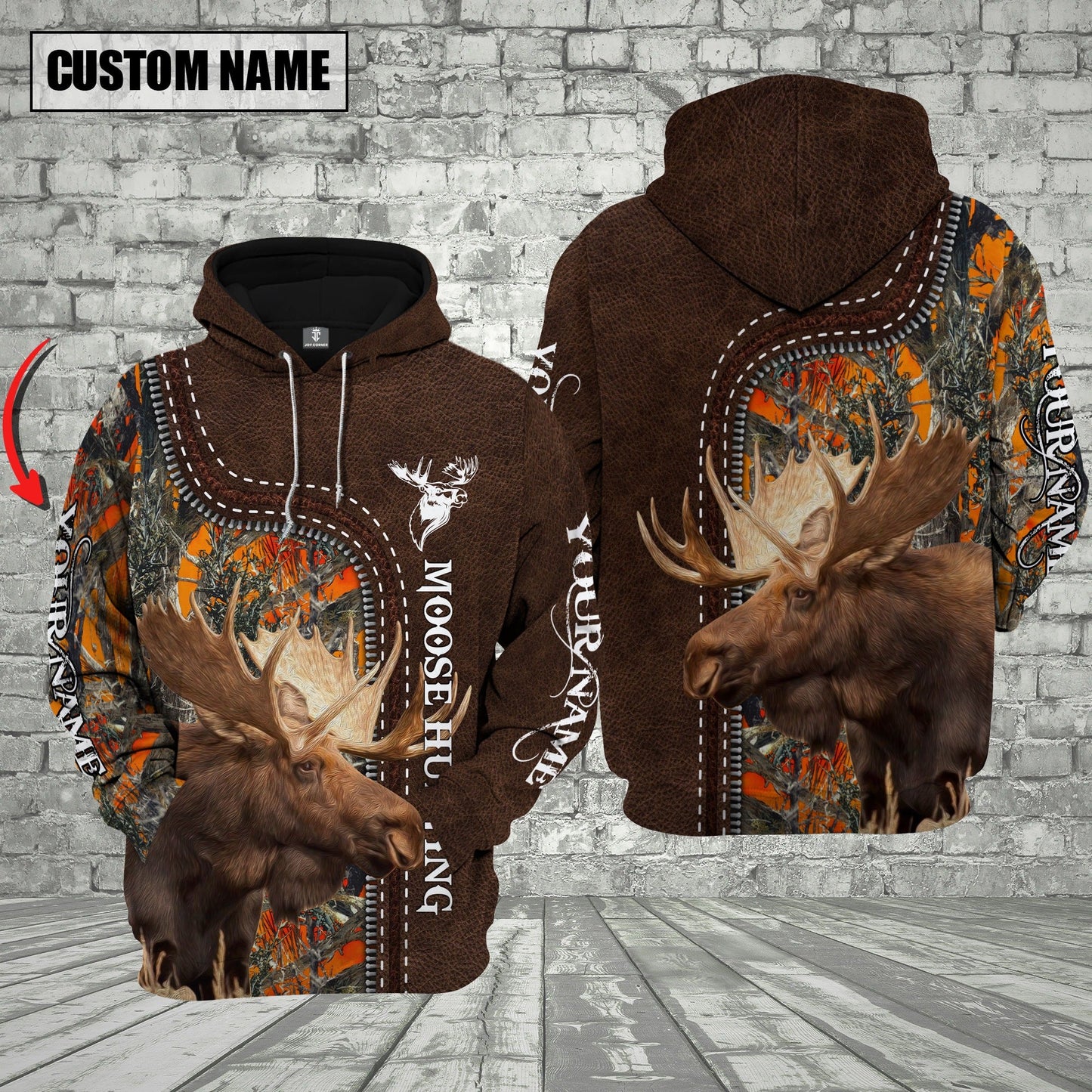 Custom Name Moose Hunting Shirt 3D All Over Printed Clothes