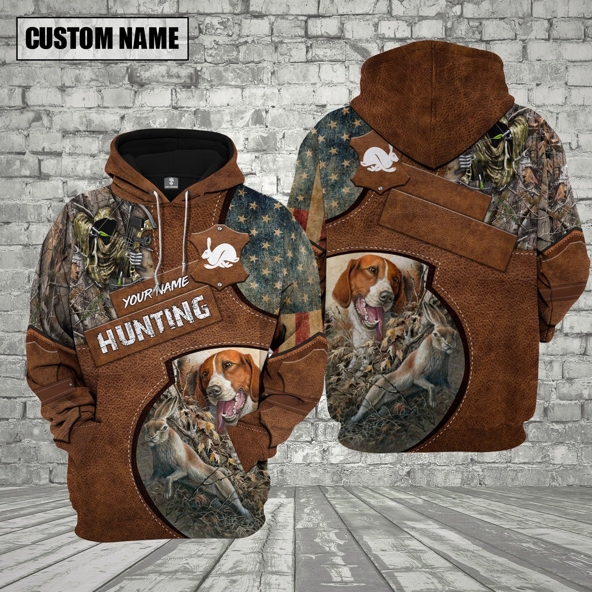 Custom Name Rabbit Hunting Shirt 3D All Over Printed Clothes