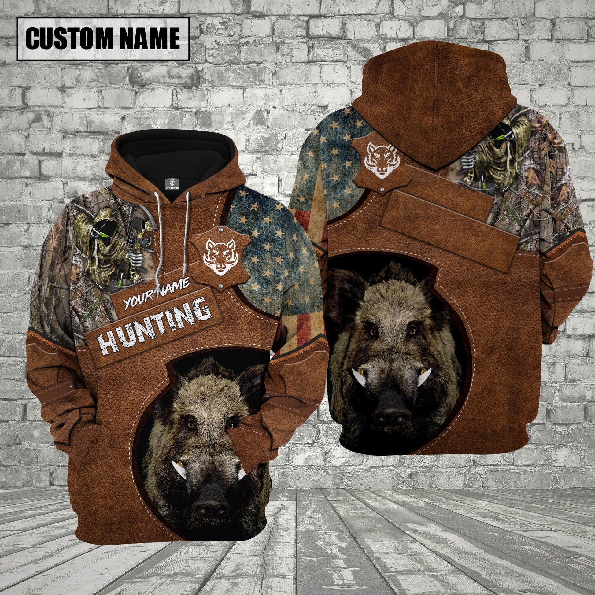 Custom Name Boar Hunting Shirt 3D All Over Printed Clothes