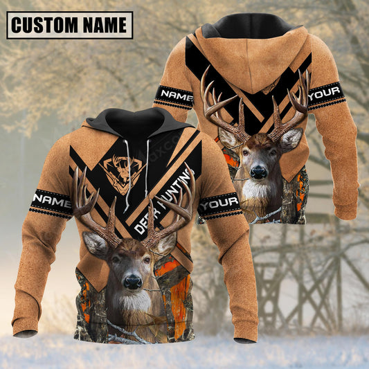 Premium Unique Cracked Deer Hunting Customized Name 3D All Over Printed Clothes