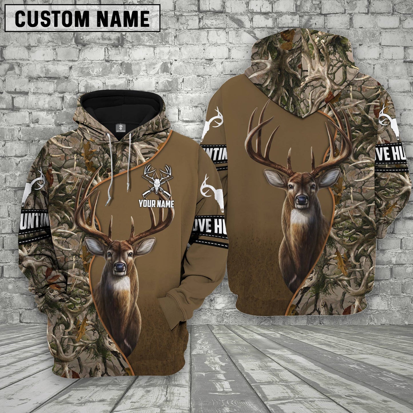 Deer Hunting Personalized Name 3D Shirts