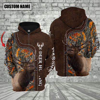 Custom Name Elk Hunting Shirt 3D All Over Printed Clothes