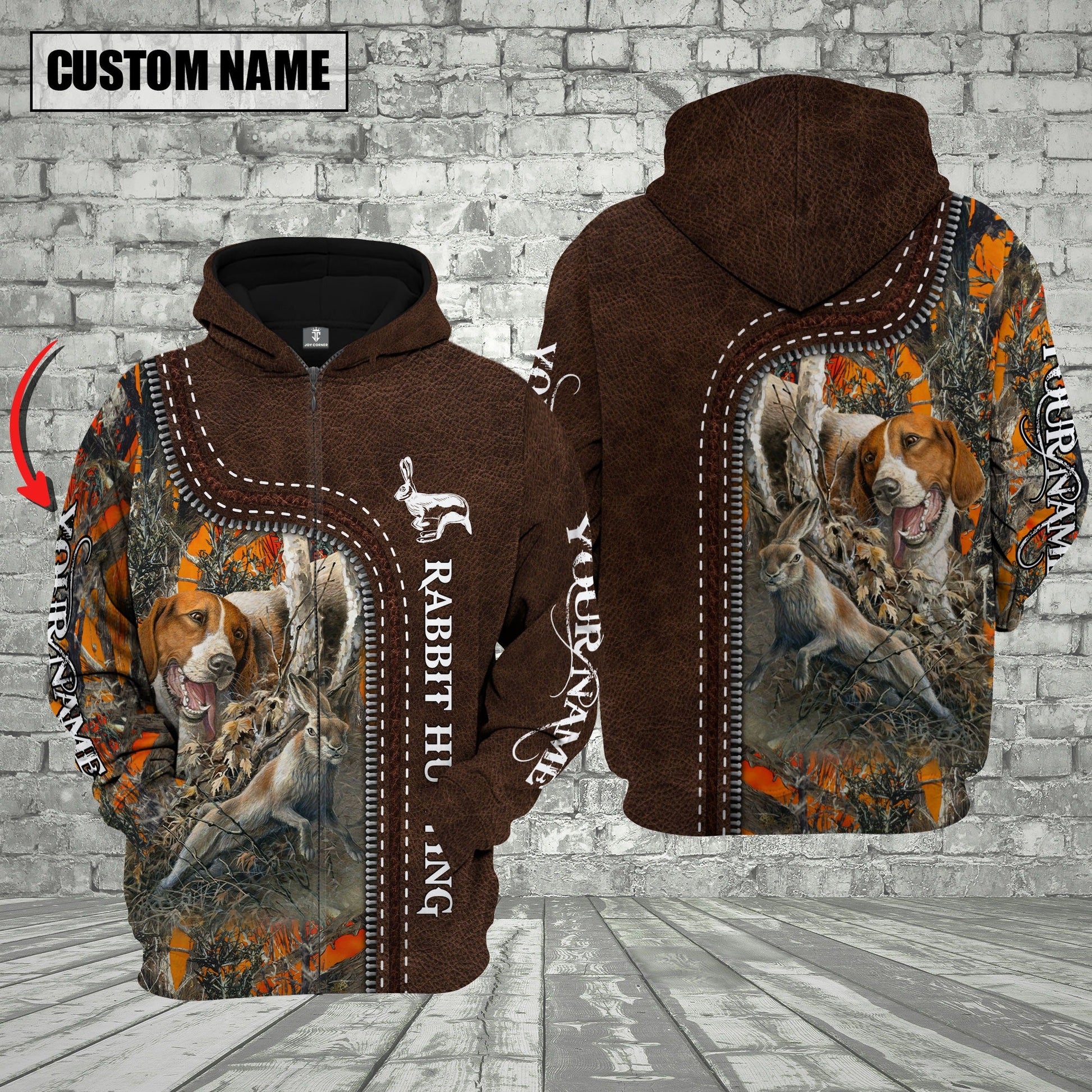 Custom Name Rabbit Hunting Shirt 3D All Over Printed Clothes