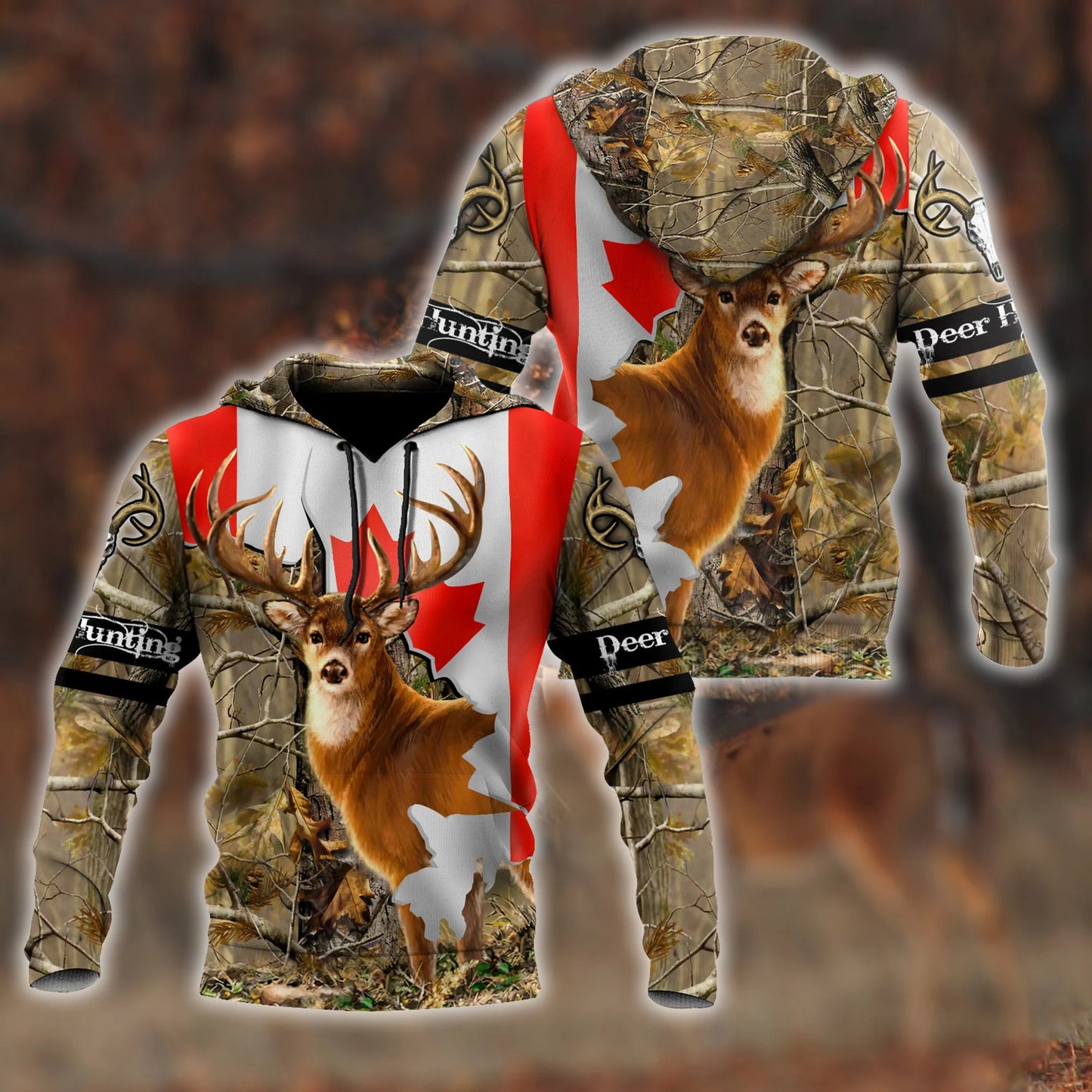 Deer Hunting Canada 3D All Over Printed Shirts For Men