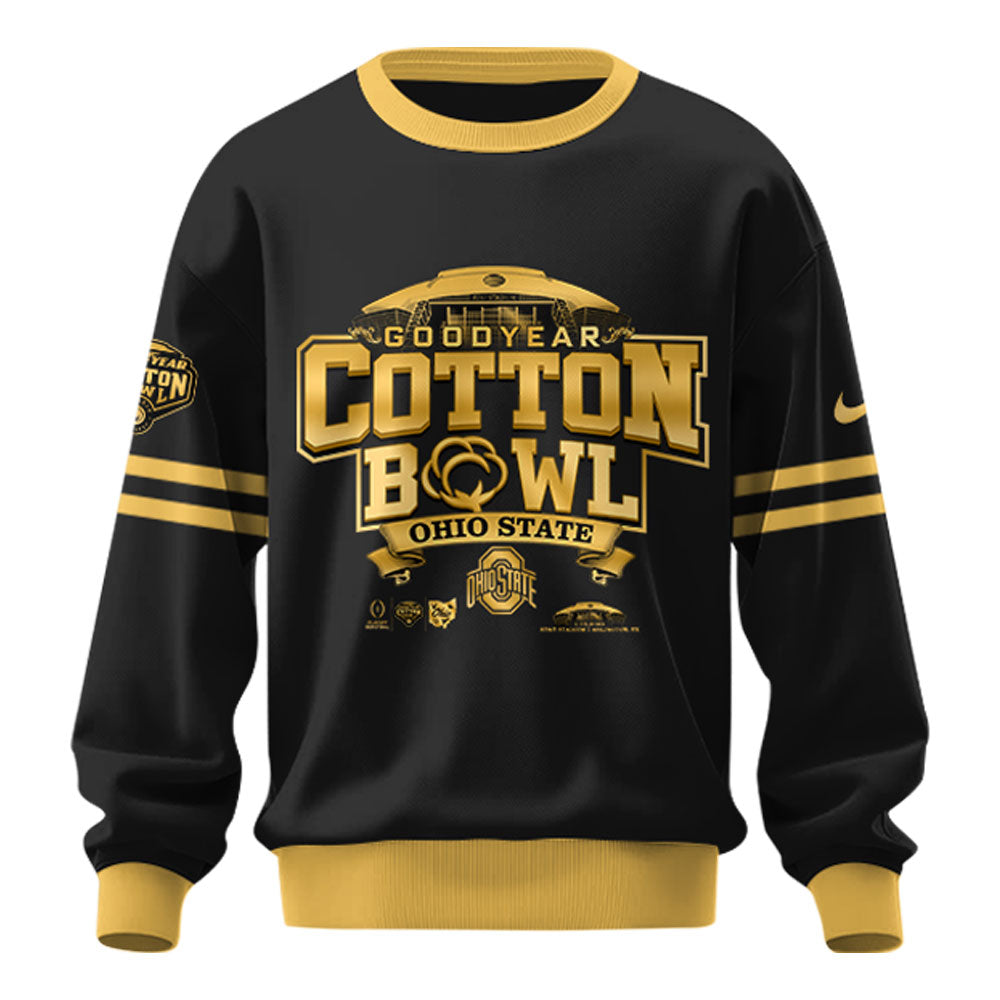 Ohio State Buckeyes NCAA Cotton Bowl Champions Limited Edition Black Sweatshirt 2025