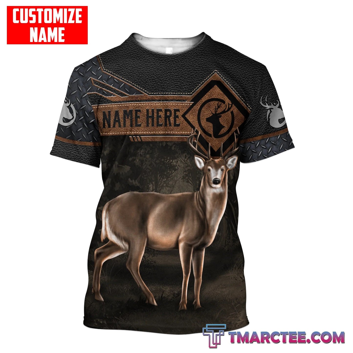 Deer Hunting Personalized Name 3D Over Printed Hoodie