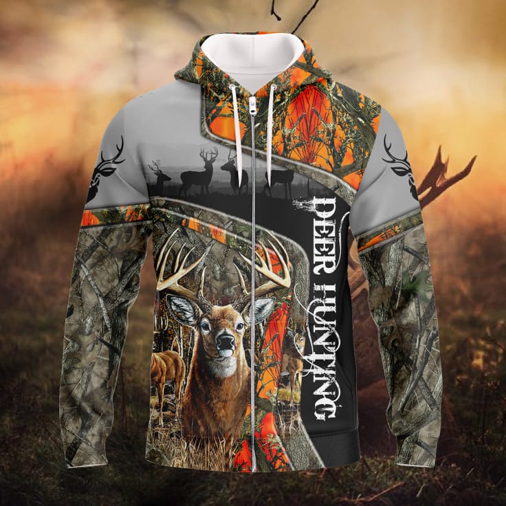 Deer Hunting In The Wood All Over Printed 3D Shirts