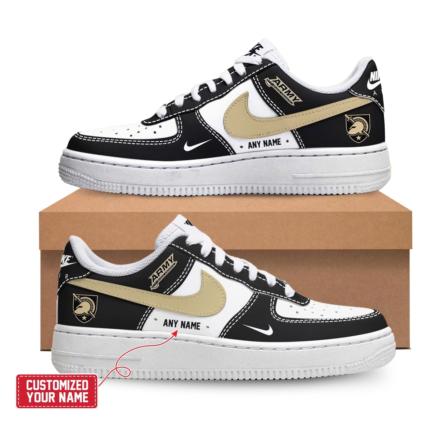 Army Black Knights AF1 New Shoes
