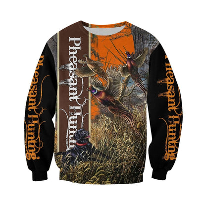 Pheasant Hunting 3D Over Printed Hoodie