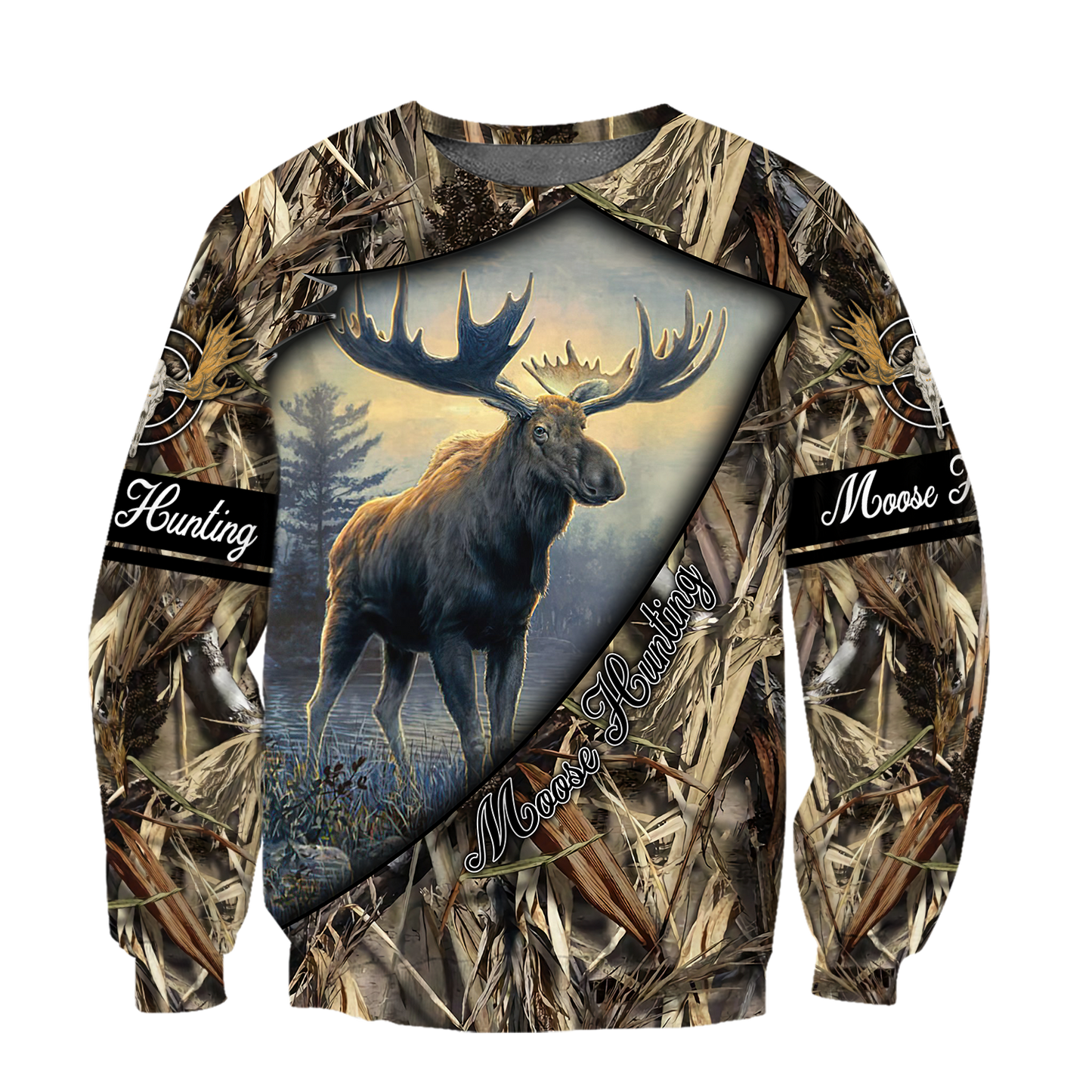 Moose Hunting 3D Over Printed Hoodie