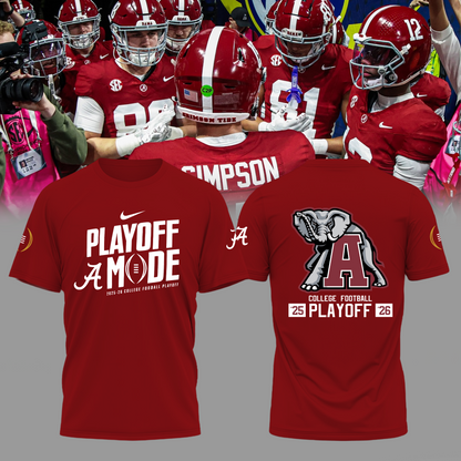 Alabama Football 2025-26 College Football Playoff Limited Edition T Shirt | IQ15