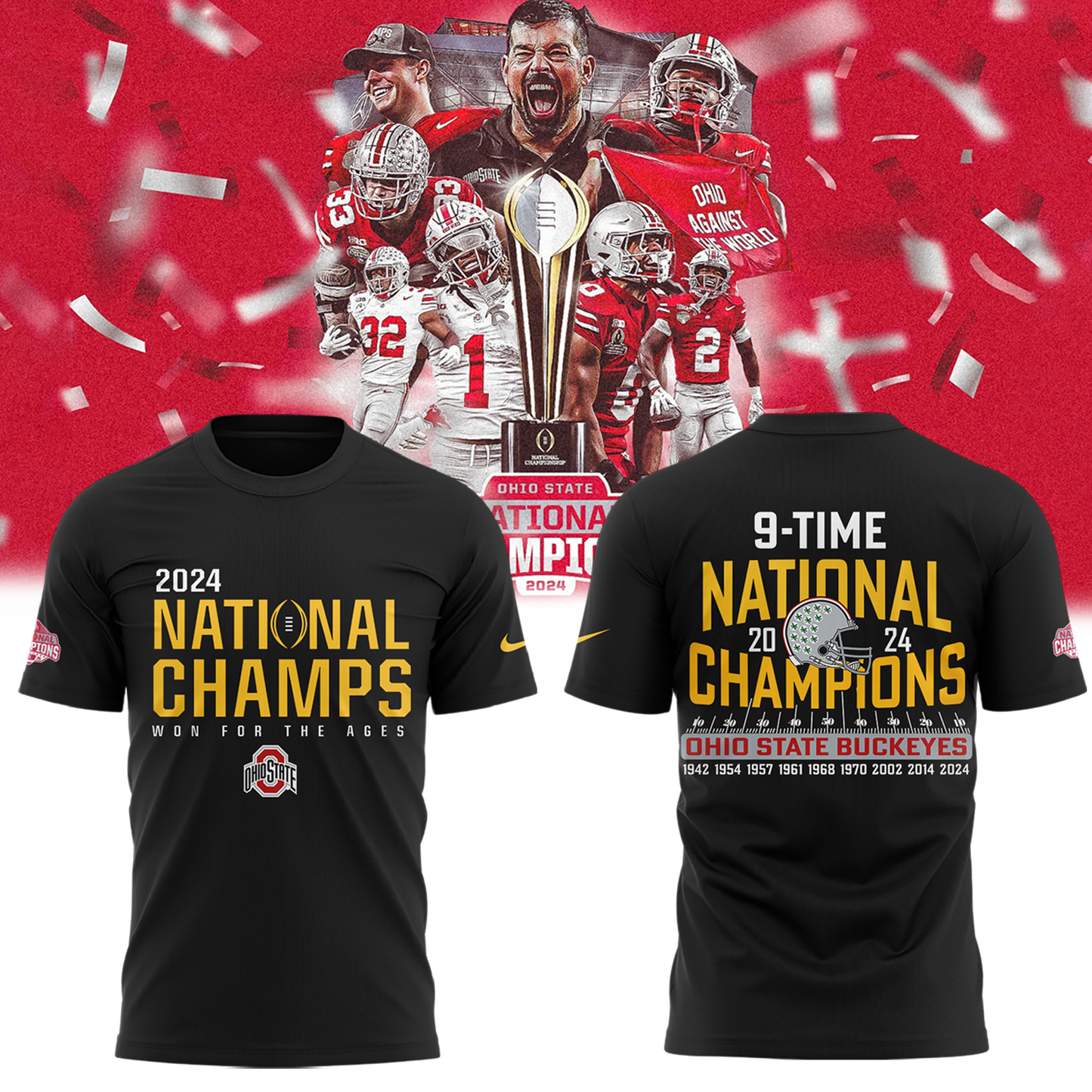 Ohio State Buckeyes NCAA National Champions Limited Edition T.Shirts