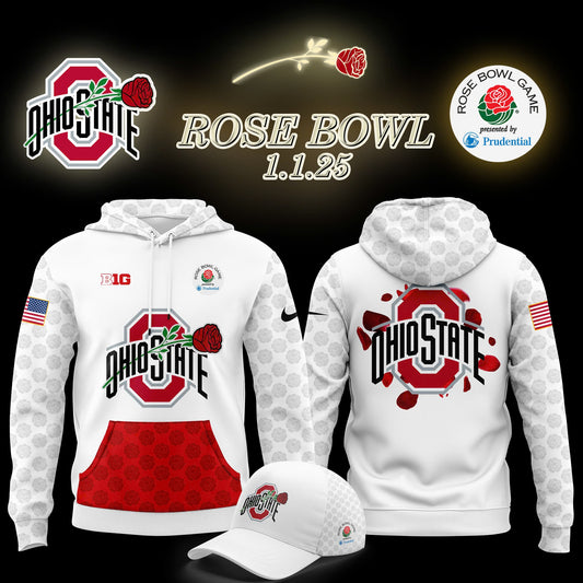 Ohio State Buckeyes Rose Bowl Game 2025 Hoodie