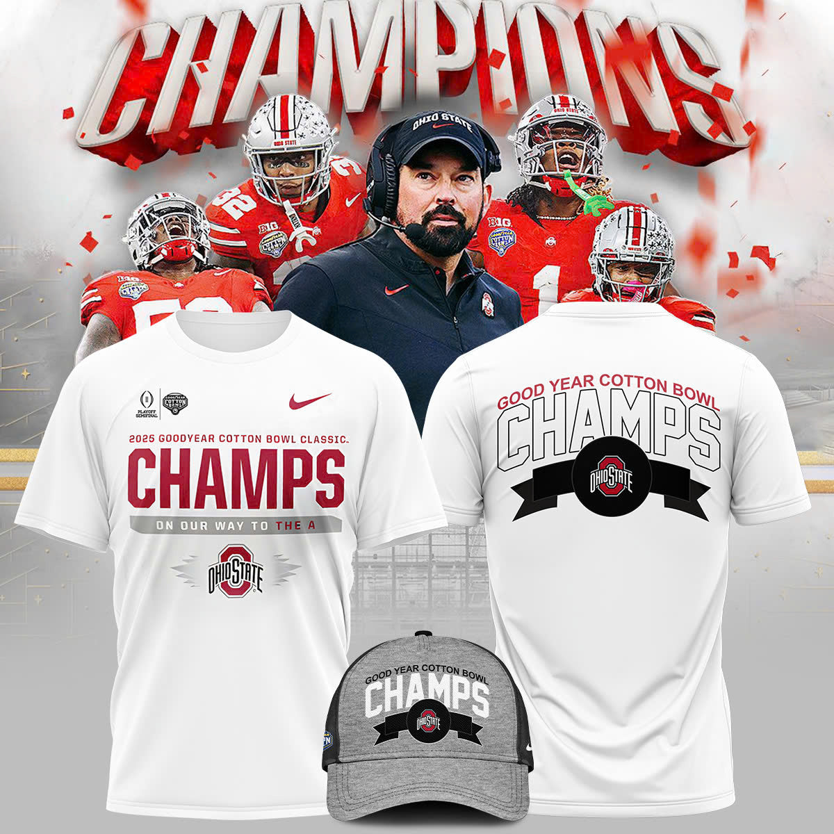 Ohio State Cotton Bowl Champions TShirt Limited Edition