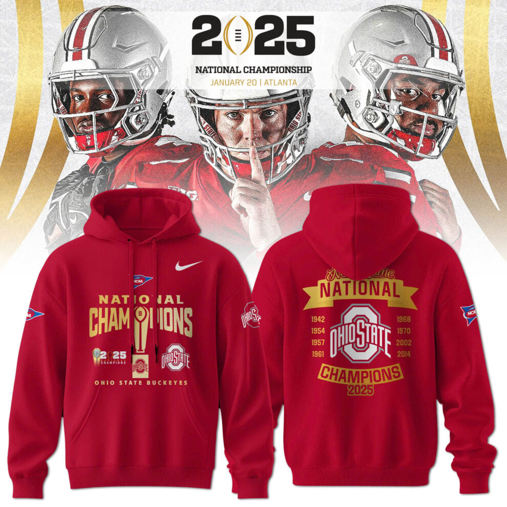 Ohio State Buckeyes NCAA National Champions Limited Edition Hoodie 2025