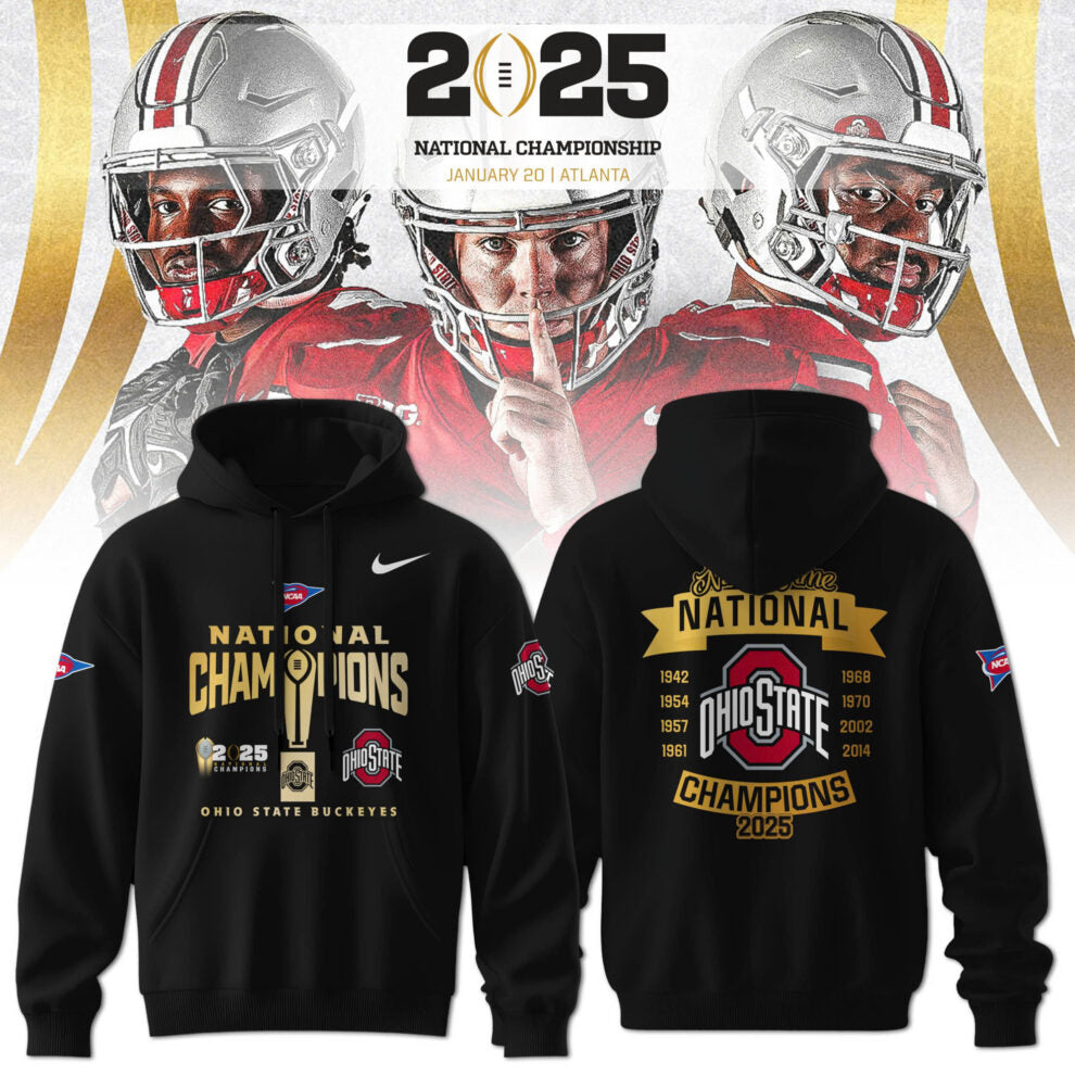 Ohio State Buckeyes NCAA National Champions Limited Edition Hoodie 2025