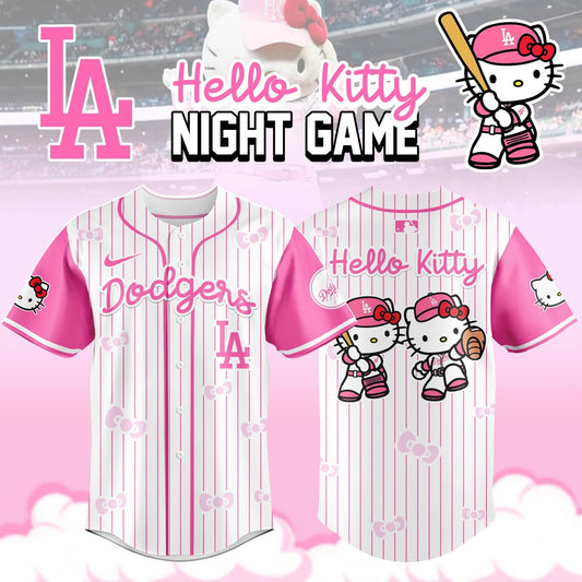 Los Angeles Dodgers MLB x Hello Kitty Night Game Limited Edition Jersey 2025 (Men, Women, Kid)
