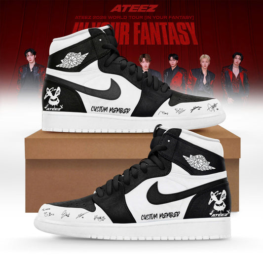 Ateez In Your Fantasy World Tour 2026 Limited Edition Custom AJ1 Sneakers - CN44