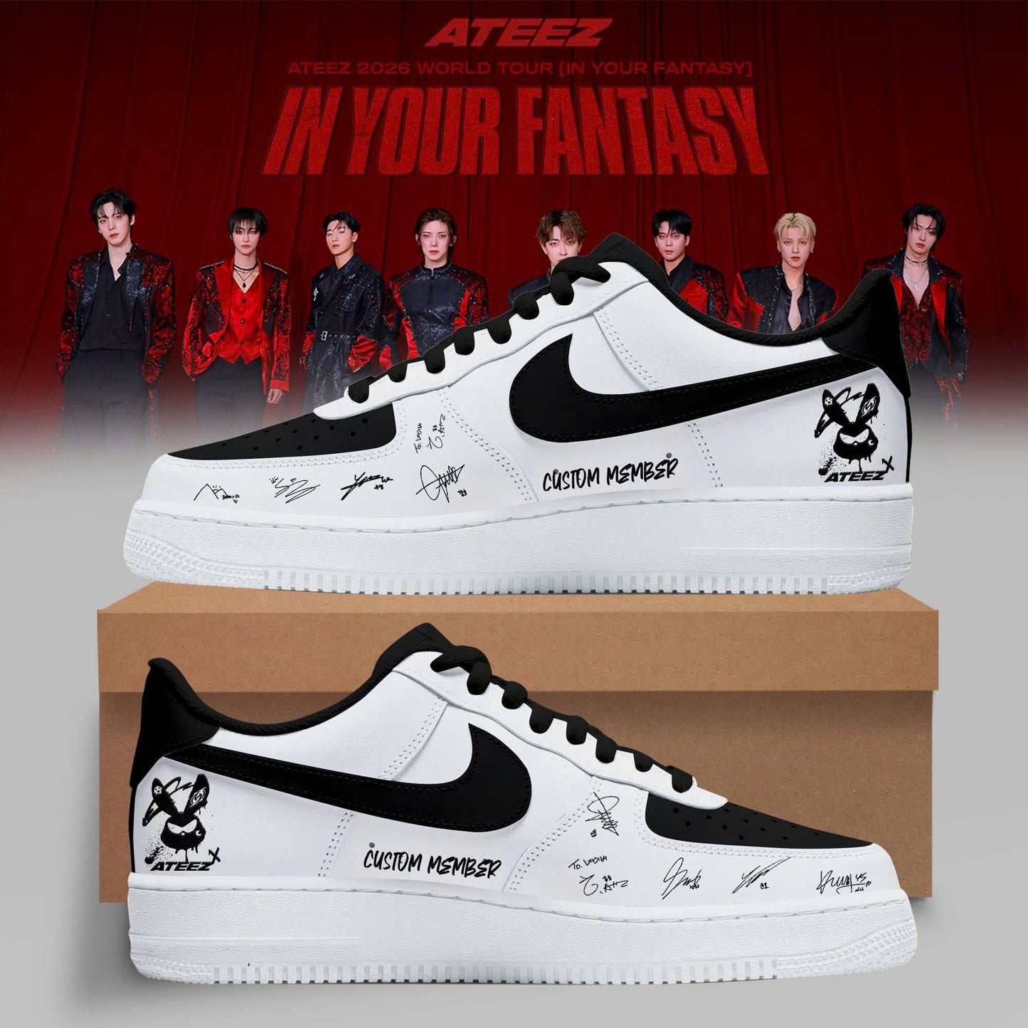 Ateez In Your Fantasy World Tour 2026 - Custom Name/Member - TL33