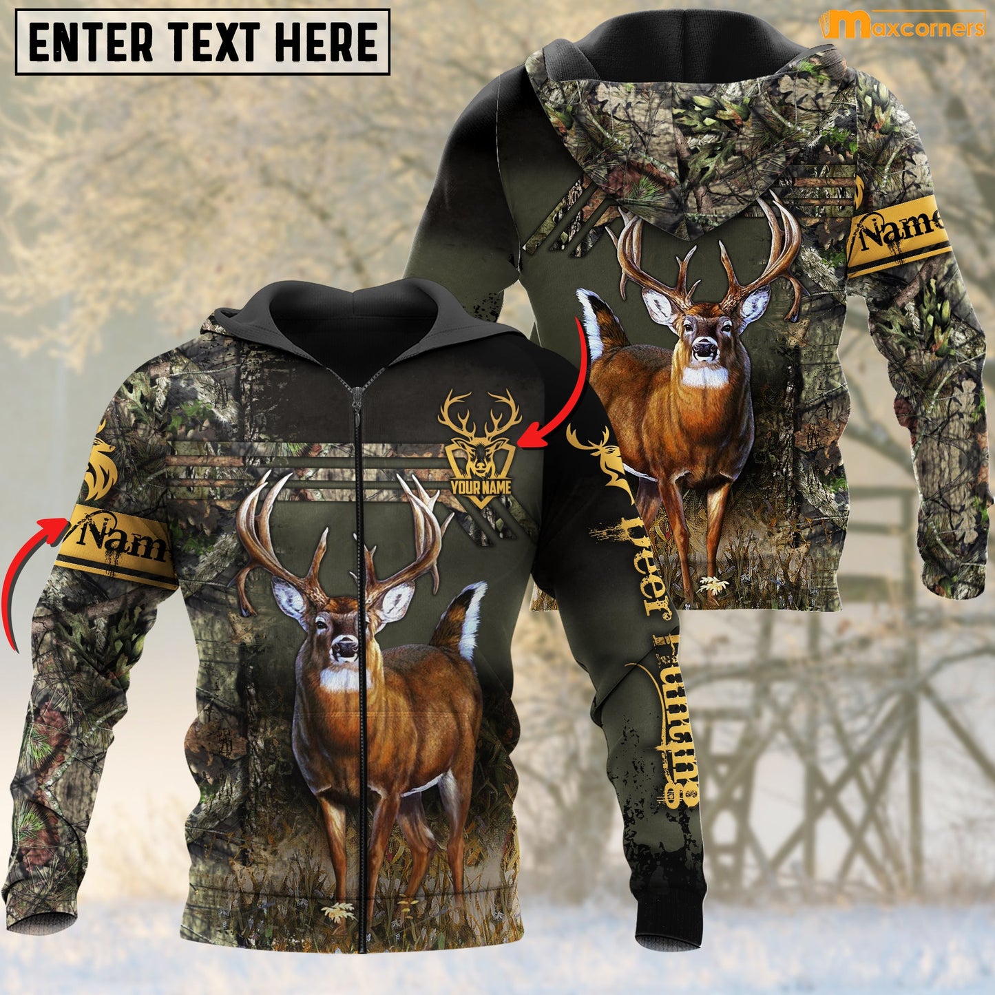 Deer Hunting Personalized 3D Shirts