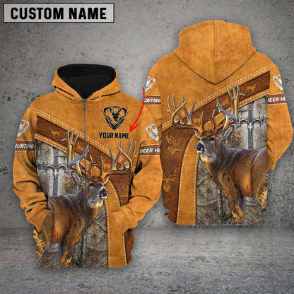 Custom Name Cross Hunting Deer ( Multicolor Option ) Shirt 3D All Over Printed Clothes