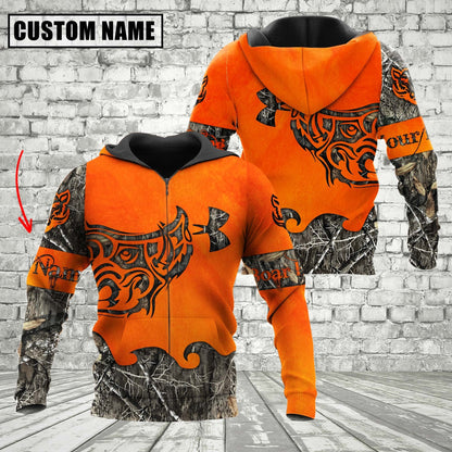 Custom Name Orange Boar Hunting Apparels